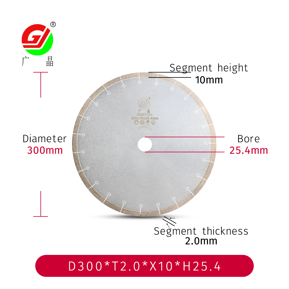 Đĩa cắt kim cương Quảng Đông GJ Bán chạy 12 inch 300 mm để cắt phiến đá, gạch đánh bóng, gạch giả cổ, gạch mosaic gốm