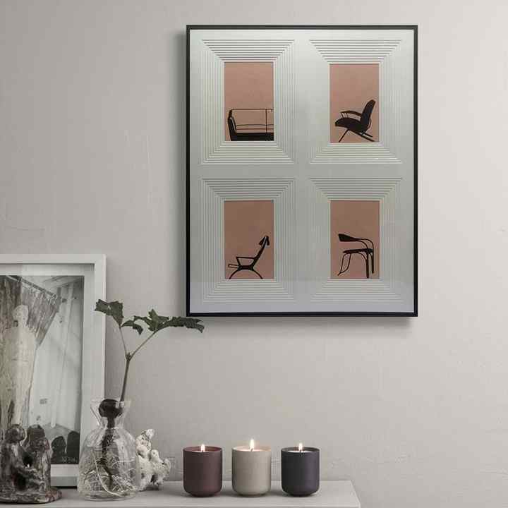 JZ Home Decor Khung Tranh Nghệ Thuật Đa Phương Tiện Tranh Trừu Tượng Thủ Công Tấm Lót Xếp Lớp Tranh Treo Tường 3D Lớn