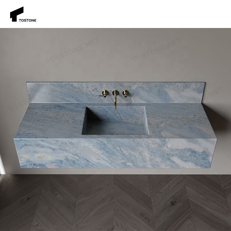 Lavabo Đá Cẩm Thạch Xanh Tostone Đơn Giản Sang Trọng