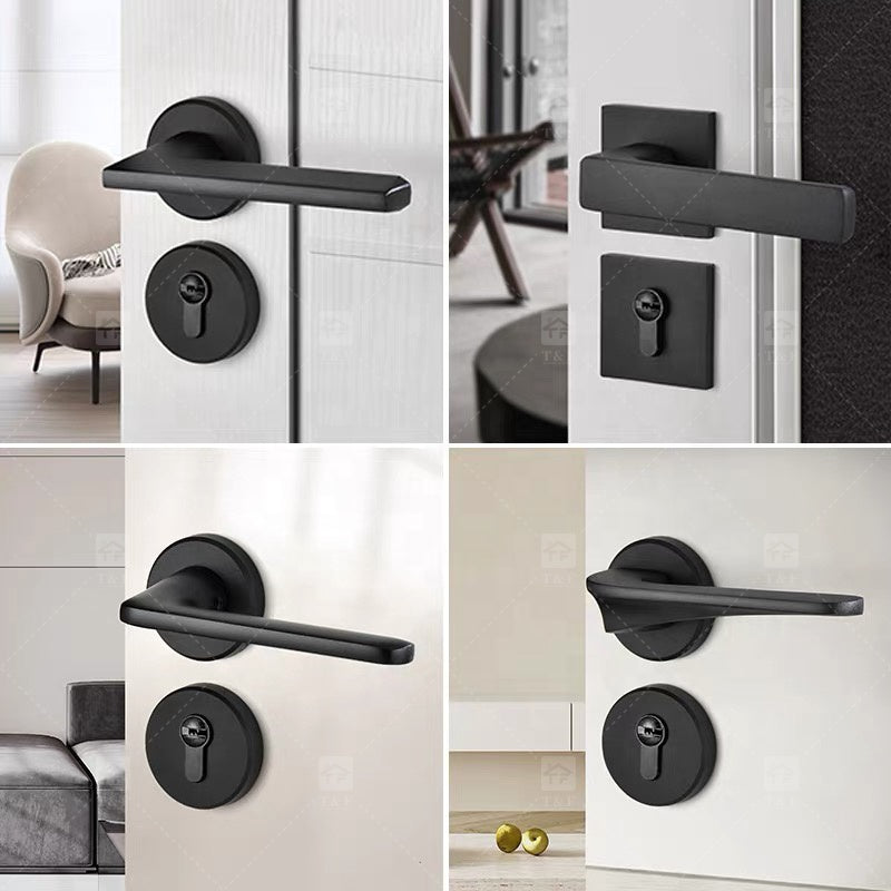 Tay Nắm Cửa Từ Tính Sang Trọng Xám Đậm Đa Năng