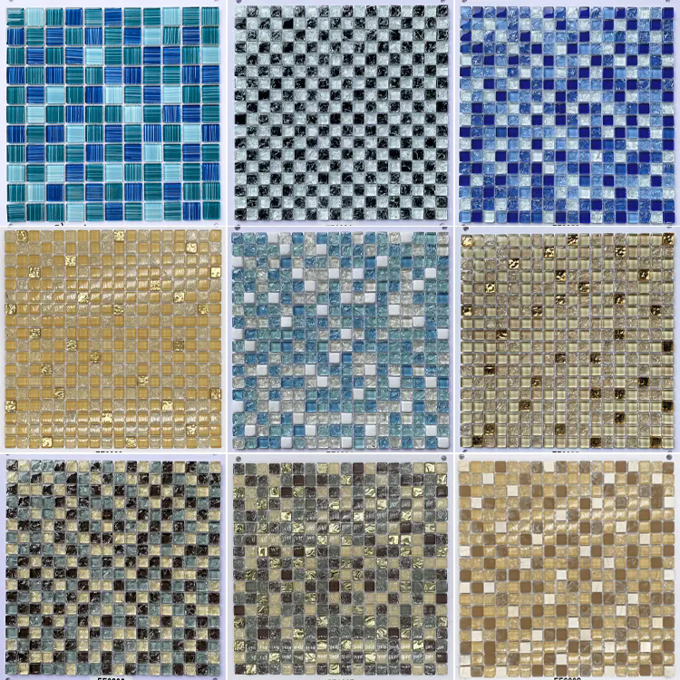 Gạch Mosaic Sứ Men Rạn Băng Đa Dạng Màu Sắc Dùng Cho Hồ Bơi Bán Sỉ