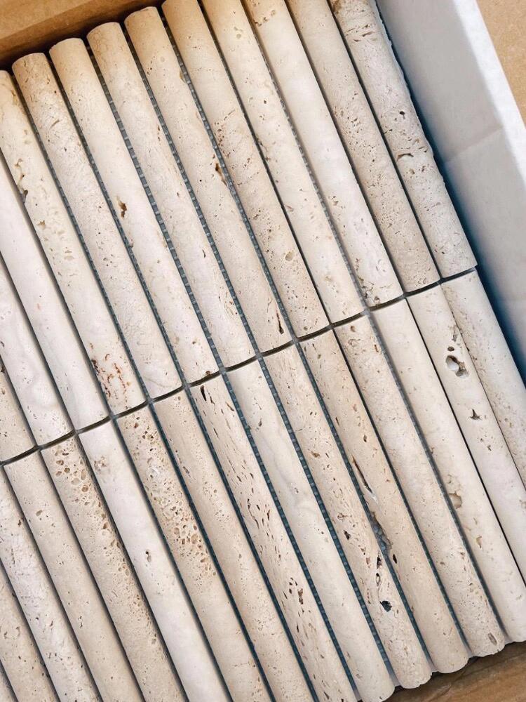 Ưu đãi hấp dẫn: Gạch mosaic đá cẩm thạch xanh tự nhiên vân rãnh 3D ốp lát sàn và tường cho phòng tắm và bếp