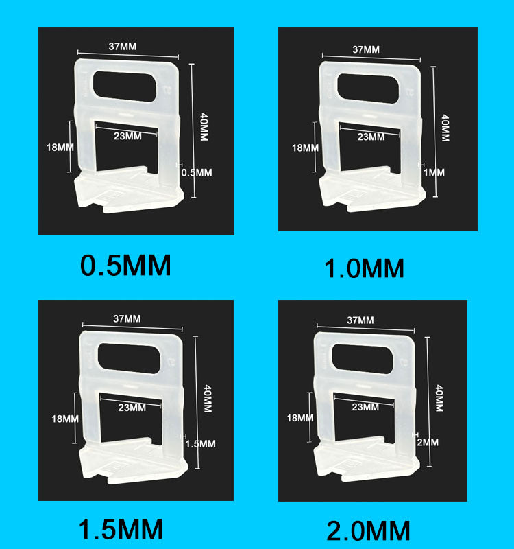 Hệ thống cân bằng gạch với kẹp cách khoảng 1.5mm & 1mm hiện đại