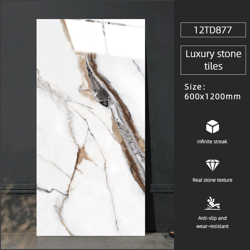 Gạch sứ lát sàn bóng vân đá cẩm thạch giả đá Phật Sơn