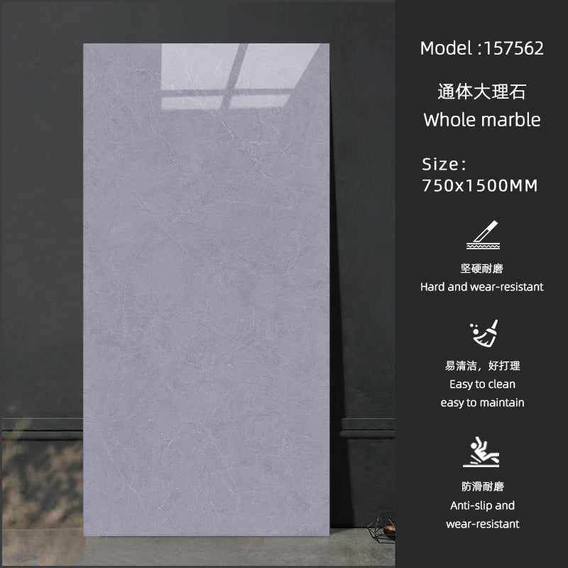 Giảm giá đặc biệt Gạch sứ vân đá cẩm thạch trắng bóng Thiết kế Cổ điển Hiện đại 750 x 1500 mm Kháng khuẩn Chống trượt cho phòng