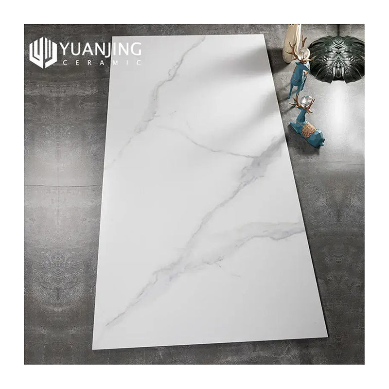 Gạch Porcelain Lát Sàn Tráng Men Vân Đá Cẩm Thạch Hiệu Ứng Trắng Xám Xương Đồng Chất Ánh Sáng Dịu 750X1500mm Giá Sỉ