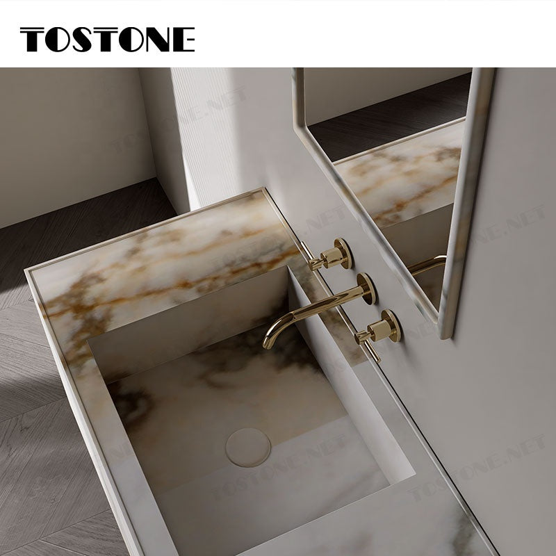 Tủ lavabo Tostone Contemporary Natural Phantom Marble Elegant
