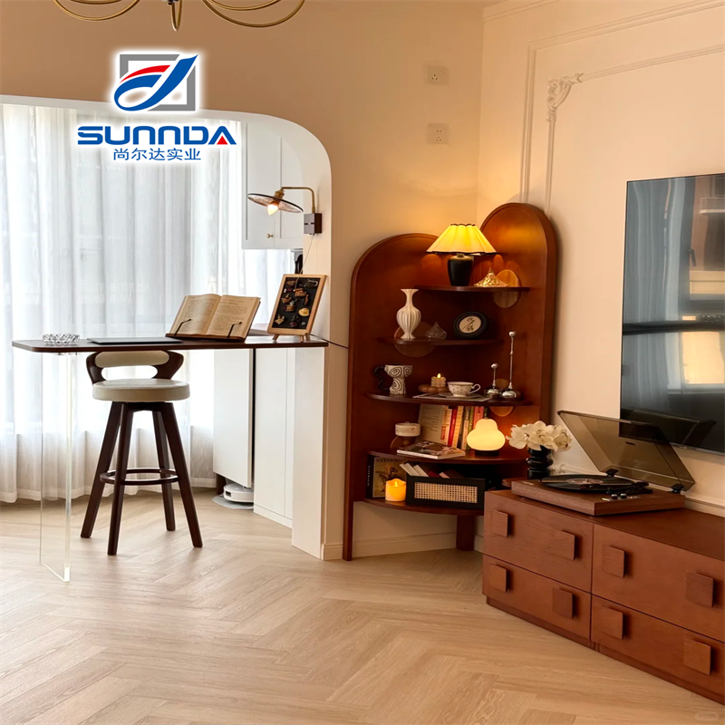 Gạch lát sàn 150x900mm cạnh thẳng gạch ceramic giả gỗ vân gỗ CN