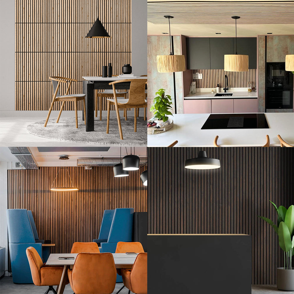 Tấm tiêu âm Akupanel MDF veneer gỗ cách âm cho gia đình và văn phòng