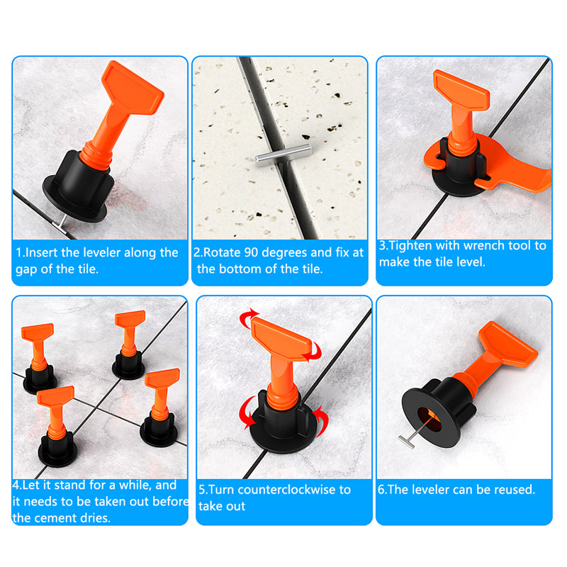 Hệ thống cân bằng gạch T-lock bằng nhựa