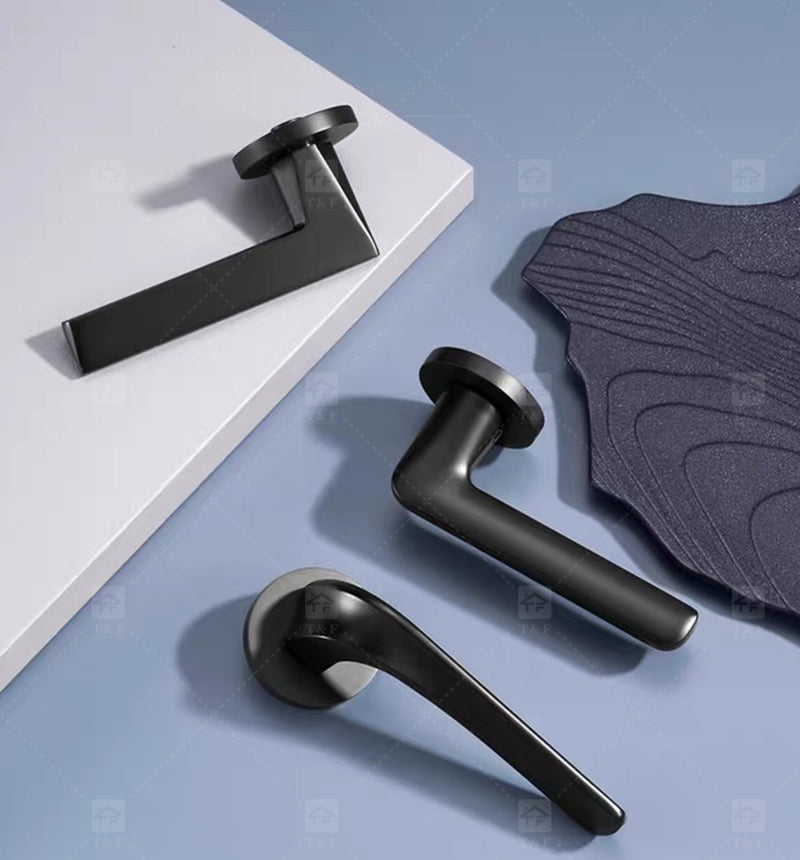 Tay Nắm Cửa Từ Tính Sang Trọng Xám Đậm Đa Năng