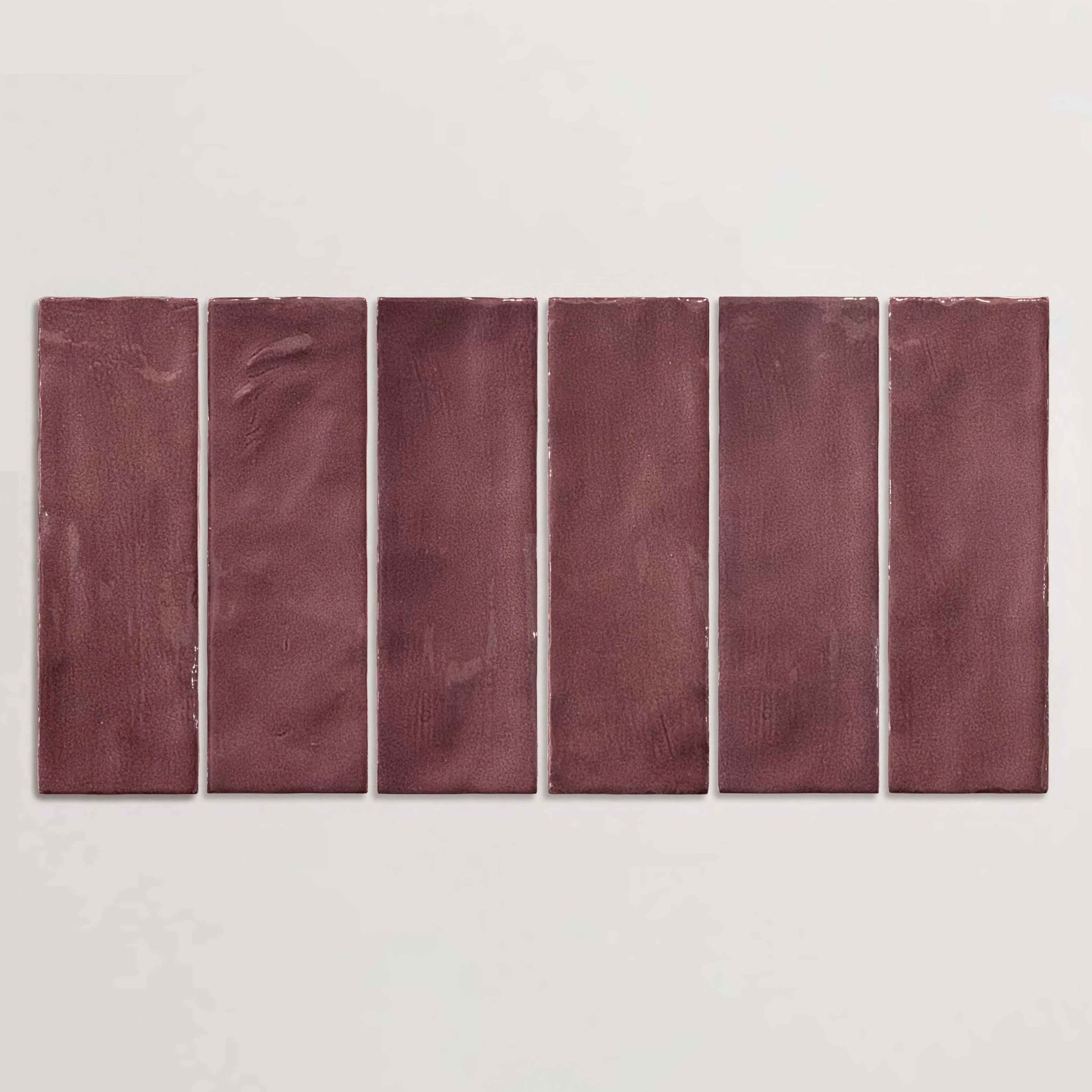 Gạch thẻ mosaic gốm sứ trang trí thủ công nhiều màu sắc 65 X 200 mm cho phòng tắm, nhà bếp, phòng khách, phòng ăn