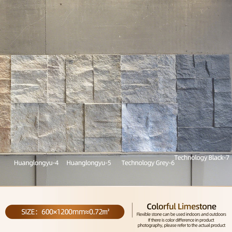 Tấm ốp trang trí tường nền đá nhân tạo PU hiện đại giả đá văn hóa và đá vôi nội ngoại thất