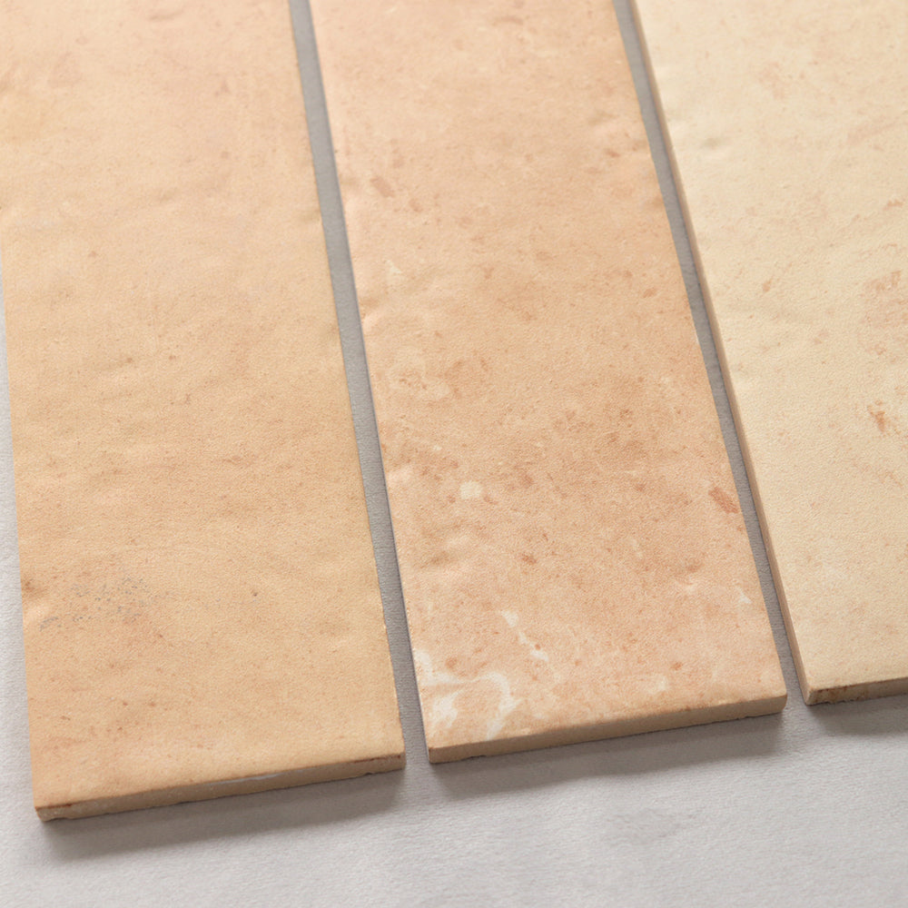 Gạch thẻ ốp tường men sứ hiệu ứng thủ công mộc mạc