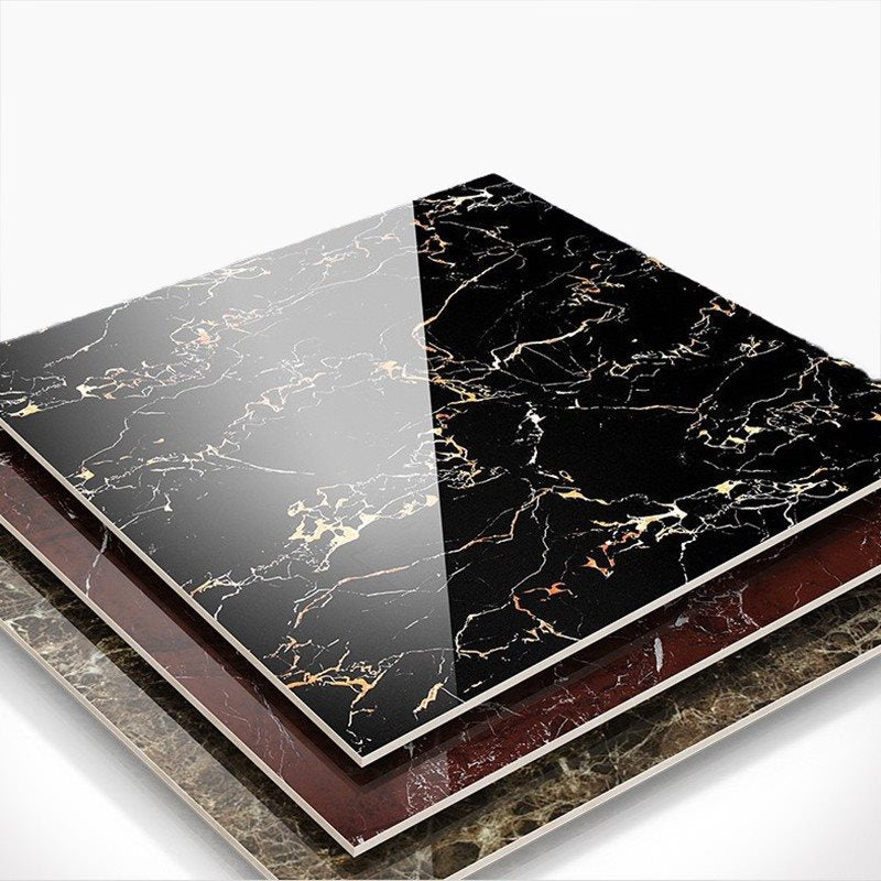 Gạch Tráng Men Đánh Bóng Toàn Phần Hiện Đại Màu Tím Đỏ Gạch Sẫm 60X60 Dùng Cho Sàn Phòng Khách, Phòng Ăn, Tường Nội Thất