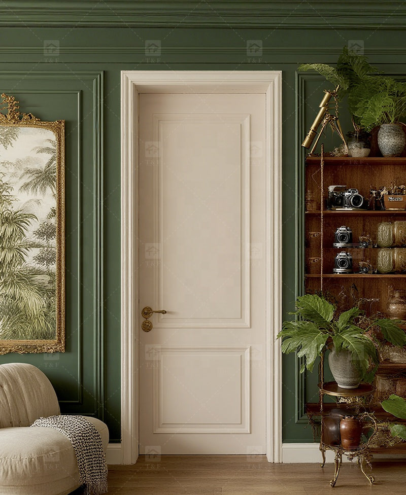 Cửa Nội Thất Gỗ Tự Nhiên Chống Nước Hiện Đại, Thiết Kế Mới