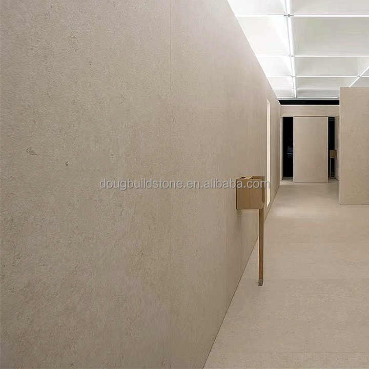 Nhà máy Trung Quốc Dougbuild Nhà trang trí Moca Kem Tường ngoài Đá tự nhiên kín Đá vôi màu be