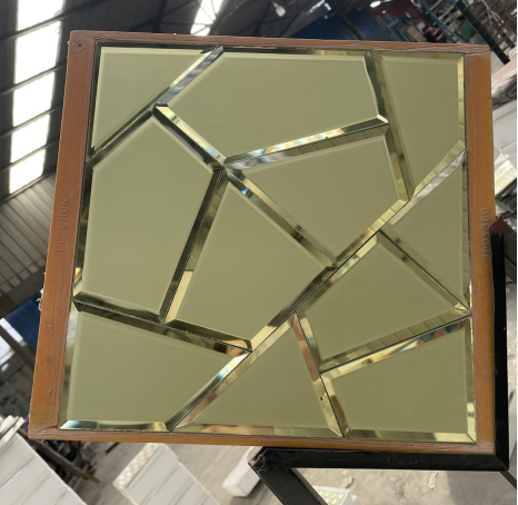 Gạch Mosaic Kính 3D Lấp Lánh Bề Mặt Không Đều Dùng Cho Tường Nền Bếp Gạch Mosaic