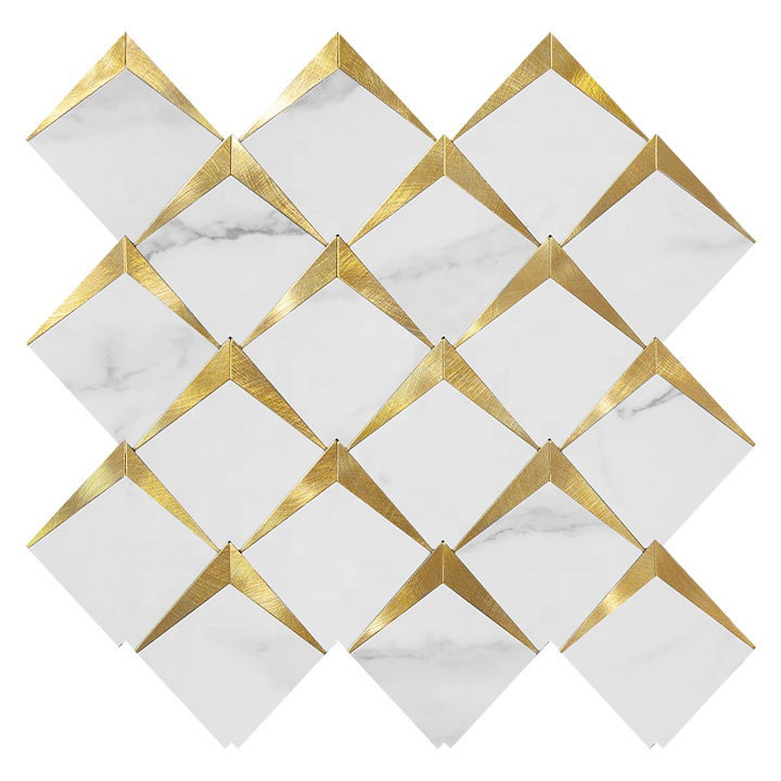 Gạch ốp tường bếp hình vuông chất lượng tốt phổ biến, làm thủ công, gạch mosaic dùng cho đồ thủ công