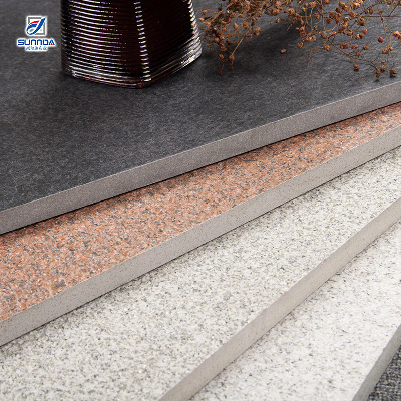 Gạch Sứ Lát Sàn Ngoài Trời Loại Đá Lát, Chất Lượng Foshan Hiện Đại, Bề Mặt Nhám Thô, Dùng Cho Bãi Đỗ Xe, Quảng Trường, Gara, Độ Dày 18mm