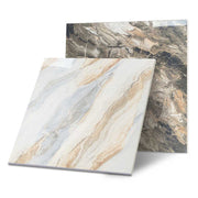 Nhà máy cung cấp gạch men Foshan, gạch lát sàn họa tiết đá cẩm thạch 80x80, gạch lát sân thượng Carreaux, gạch lát sàn màu vàng bóng