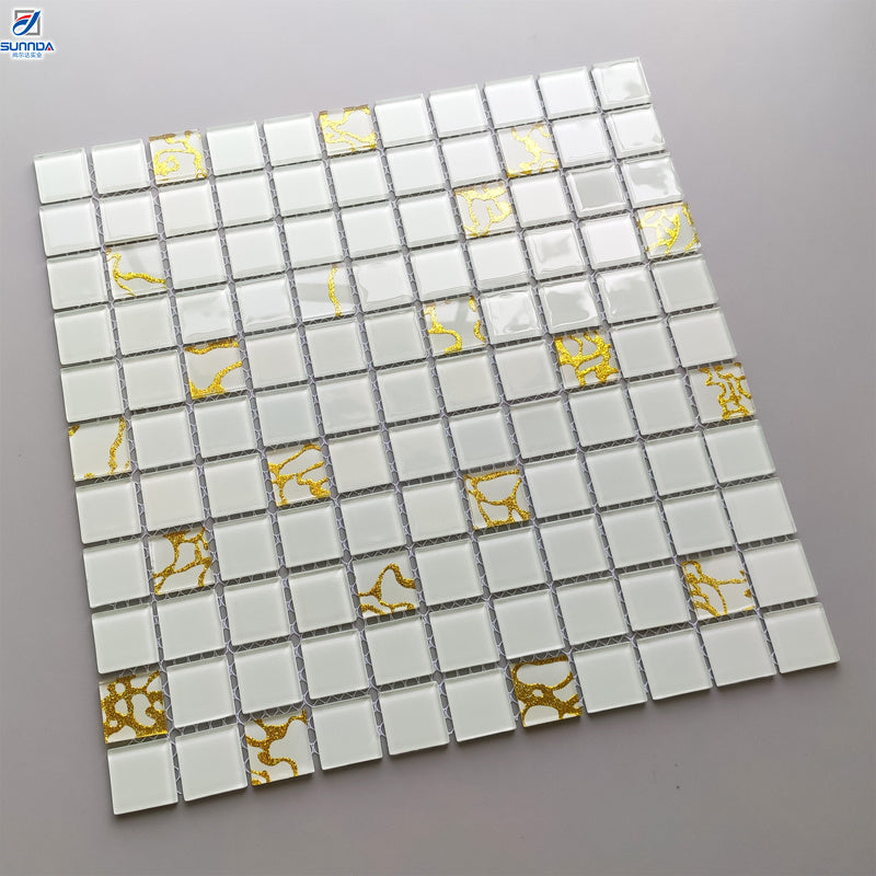 Gạch Mosaic Ốp Sàn Tường Vật Liệu Đa Dạng (Kính, Gốm Sứ, Kim Loại) Trang Trí, Chất Lượng Phật Sơn, Kích Thước Tùy Chỉnh Cho Phòng Tắm & Bếp