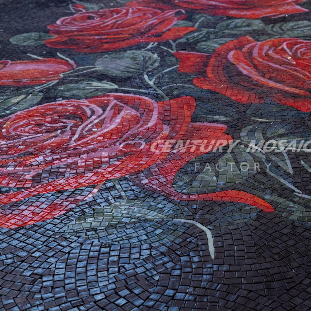 Tranh Khảm Kính Thủ Công Centurymosaic Hoa Văn Đẹp Sáng