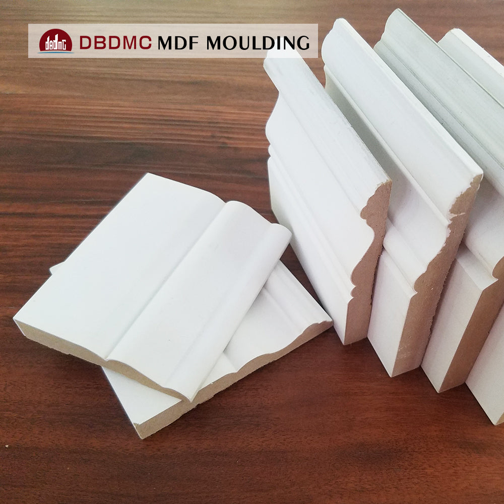 Giá sỉ Phào chân tường MDF trắng hiện đại đã sơn lót