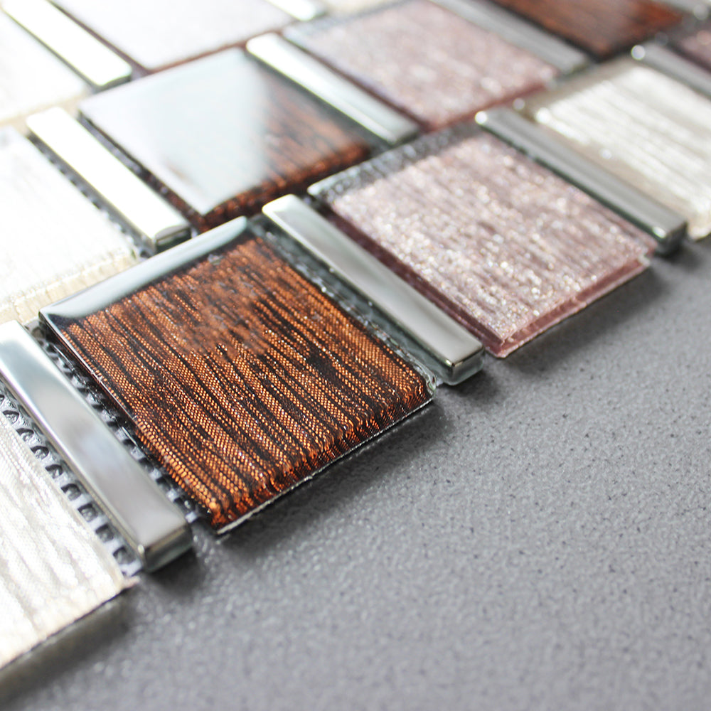 Giá sỉ Vật liệu mosaic kính màu chất lượng cao cho Gạch mosaic kính ốp tường nhà/phòng