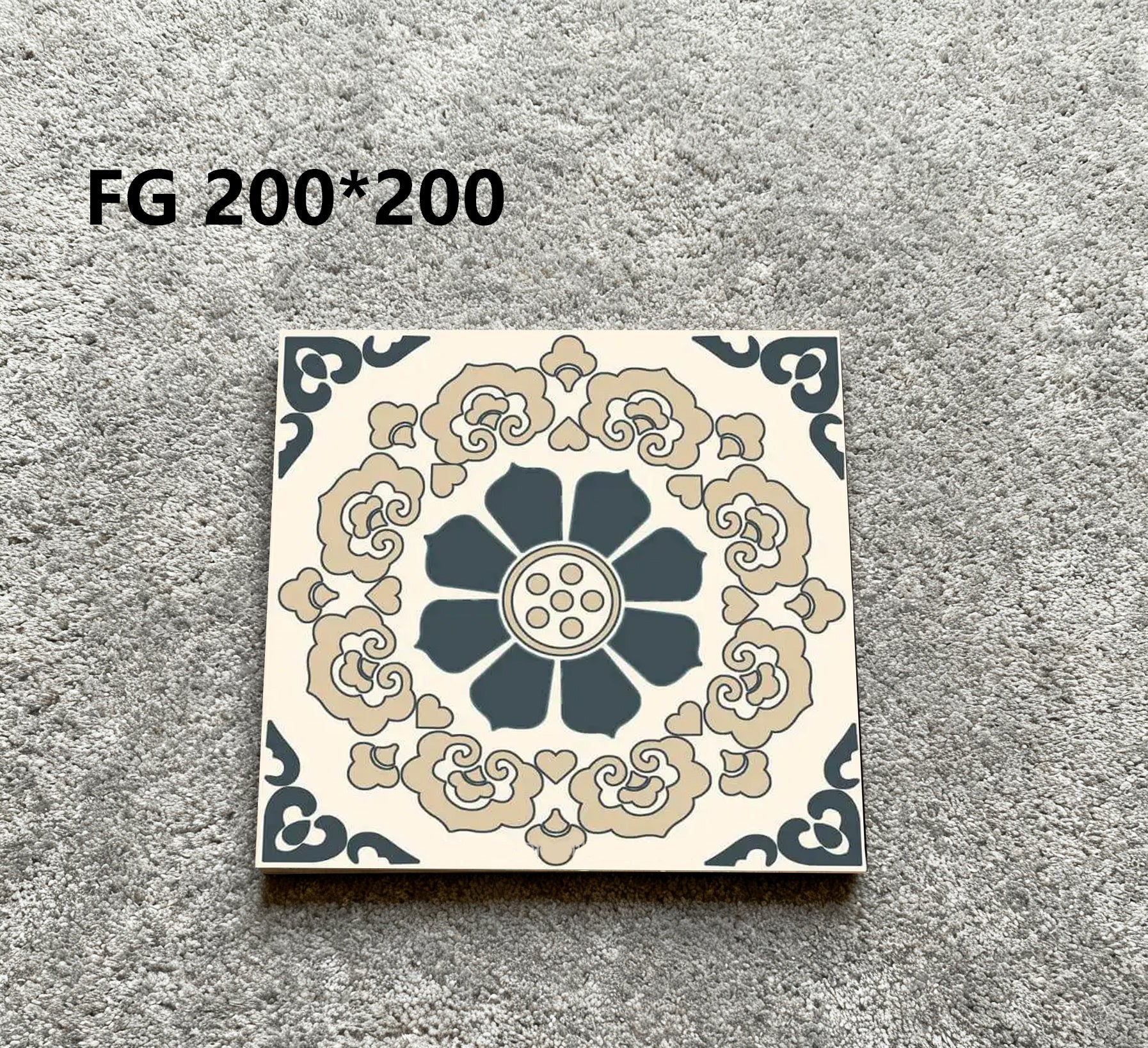 Gạch ốp lát tường sàn sứ hiện đại 200x200 dùng cho biệt thự, siêu thị, sảnh, phòng tắm, ngoài trời - Chống trượt, Kháng axit, Chống cháy