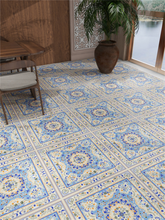 Gạch Mosaic 600*600mm Thiết Kế Hiện Đại Phong Cách Thảm Ba Tư cho Giải Pháp Tổng Thể Dự Án