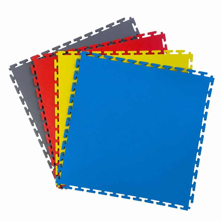 Chất lượng tốt &amp; bền bỉ Chịu được xe nâng Nhà kho Xưởng Gạch lát sàn nhà để xe bằng nhựa PVC Sàn nhựa liên kết