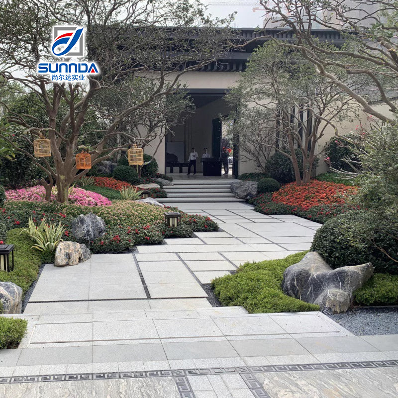 Gạch Porcelain nhám vân xi măng chống trơn trượt ngoài trời, vân đá Granite cổ điển, lát hồ bơi