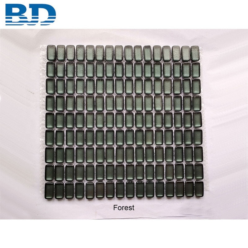Gạch Mosaic Phòng Tắm Kính Hiện Đại Kiểu Sàn Gỗ Dày 8mm Ốp Tường Bếp Trang Trí Tường Nội Thất Bếp Điểm Nhấn Mosaic