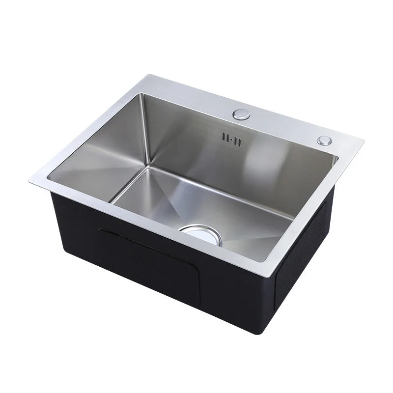 Chau Rua Bep Inox Mot Ngan Hinh Chu Nhat Lap Ban Rua Rau