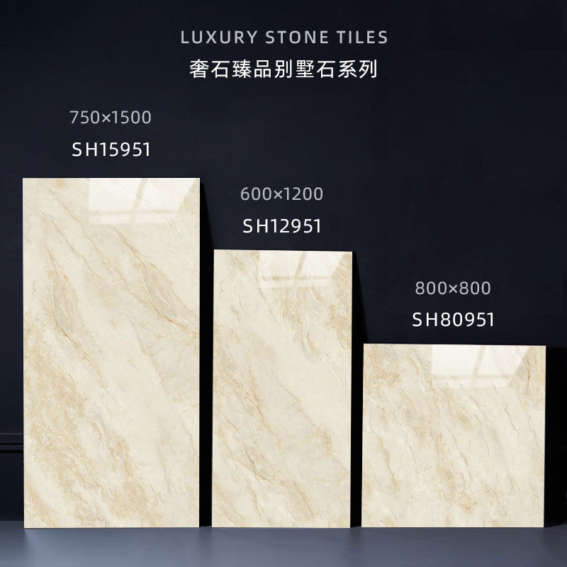 Gạch Lát Sàn Và Ốp Tường Trong Nhà 600x1200mm Gạch Sứ Bóng Kính Toàn Phần