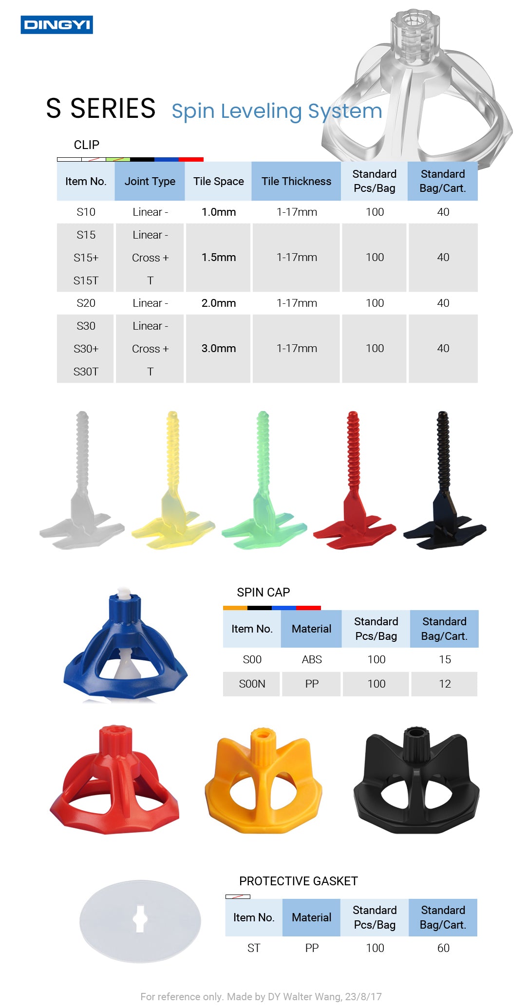 Đế kê gạch và mũ cân bằng chất lượng cao cho gạch ceramic