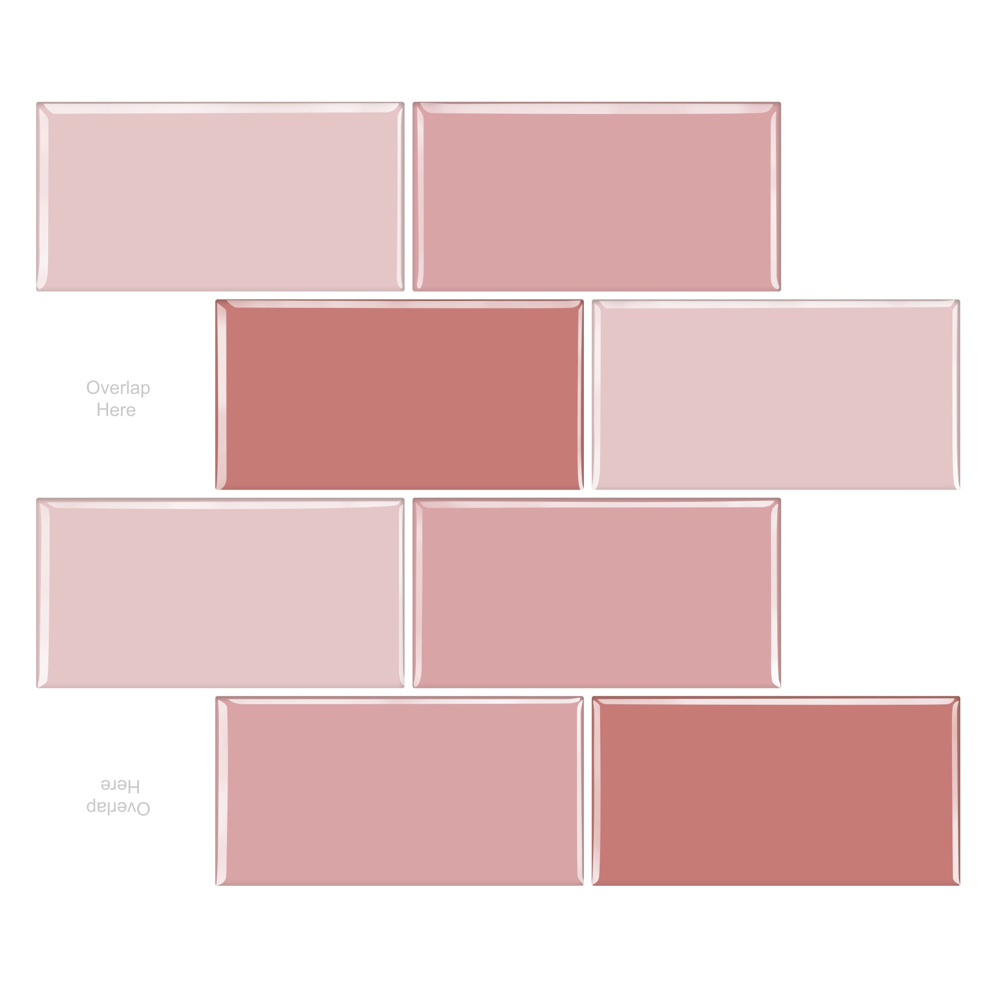 Gạch Dán Tường 3D Bóc Dán Chống Thấm Nước Họa Tiết Hình Học Vuông, Trang Trí DIY Hiện Đại Cho Ngôi Nhà