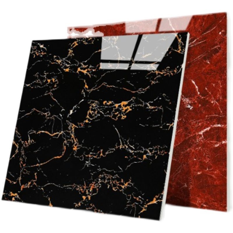 Gạch Tráng Men Đánh Bóng Toàn Phần Hiện Đại Màu Tím Đỏ Gạch Sẫm 60X60 Dùng Cho Sàn Phòng Khách, Phòng Ăn, Tường Nội Thất