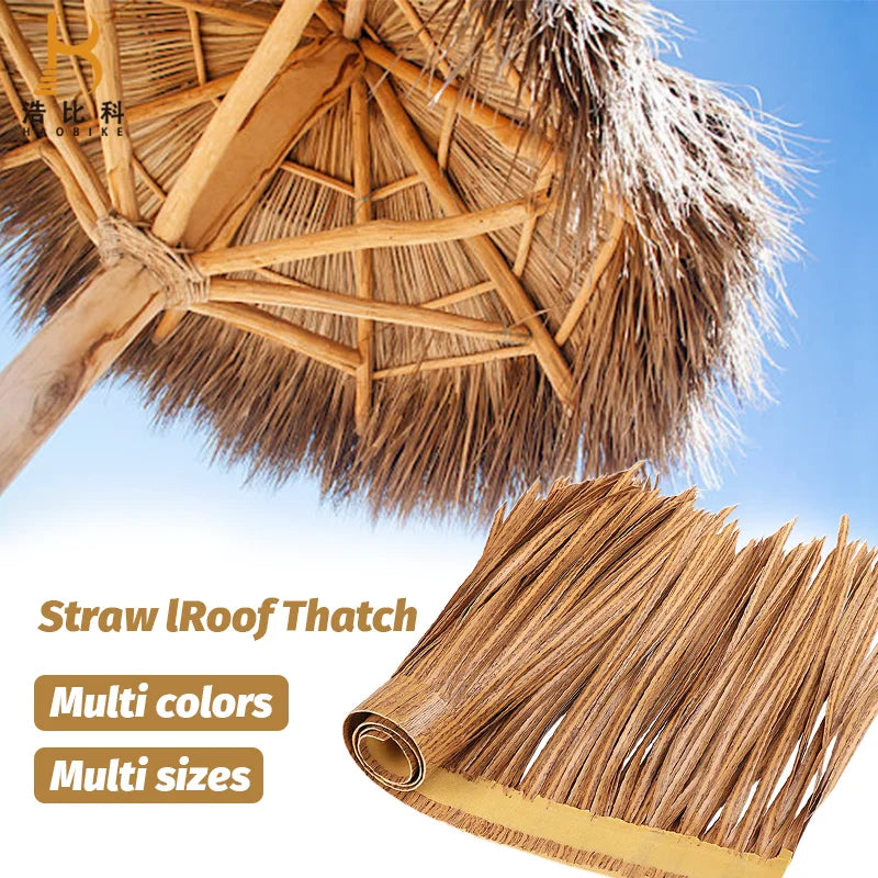 Fireproof Synthetic Thatch Roof Tiles | Waterproof UV-Resistant for Villas and Resorts Bulk Discount & OEM/ODM Accepted