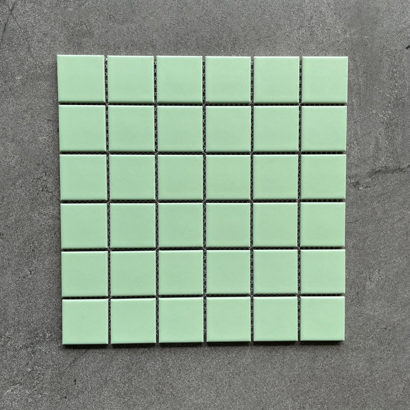 Gạch Kính Mosaic Đá Cẩm Thạch Pha Xanh Dương Trang Trí Tường Nhỏ Phòng Tắm