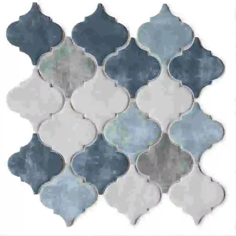 Gạch Mosaic Đá Marble Tự Nhiên 24x24 Phong Cách Trung Quốc
