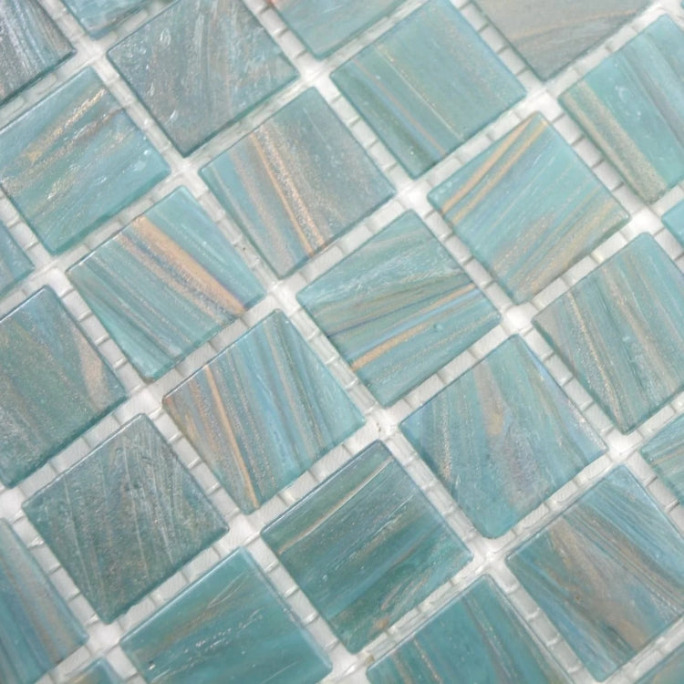 Bán Trực Tiếp Từ Nhà Sản Xuất Gạch Mosaic Kính Pha Lê Mới Màu Xanh Lam Cho Tường Nền Phòng Tắm