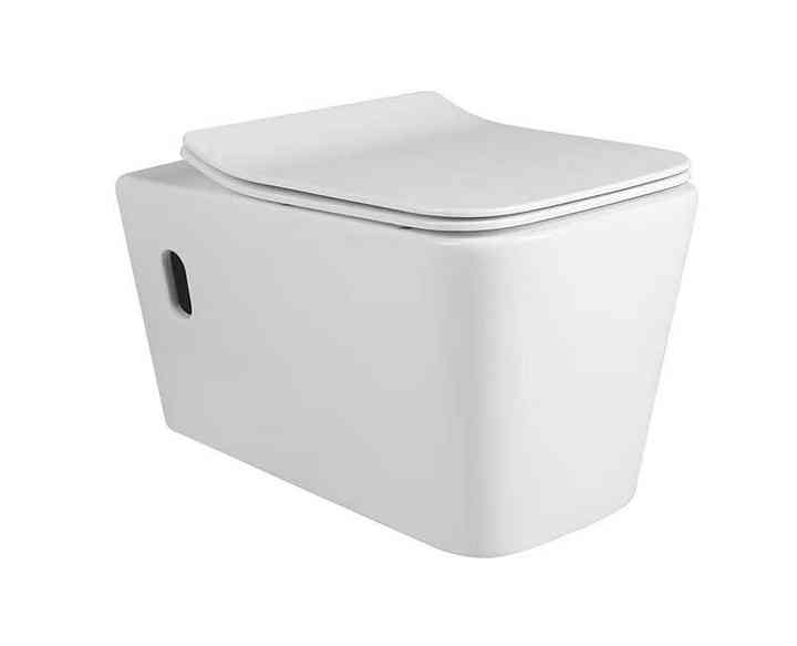 Bồn cầu treo tường vuông bán chạy cho phòng tắm có bồn chứa nước ngầm