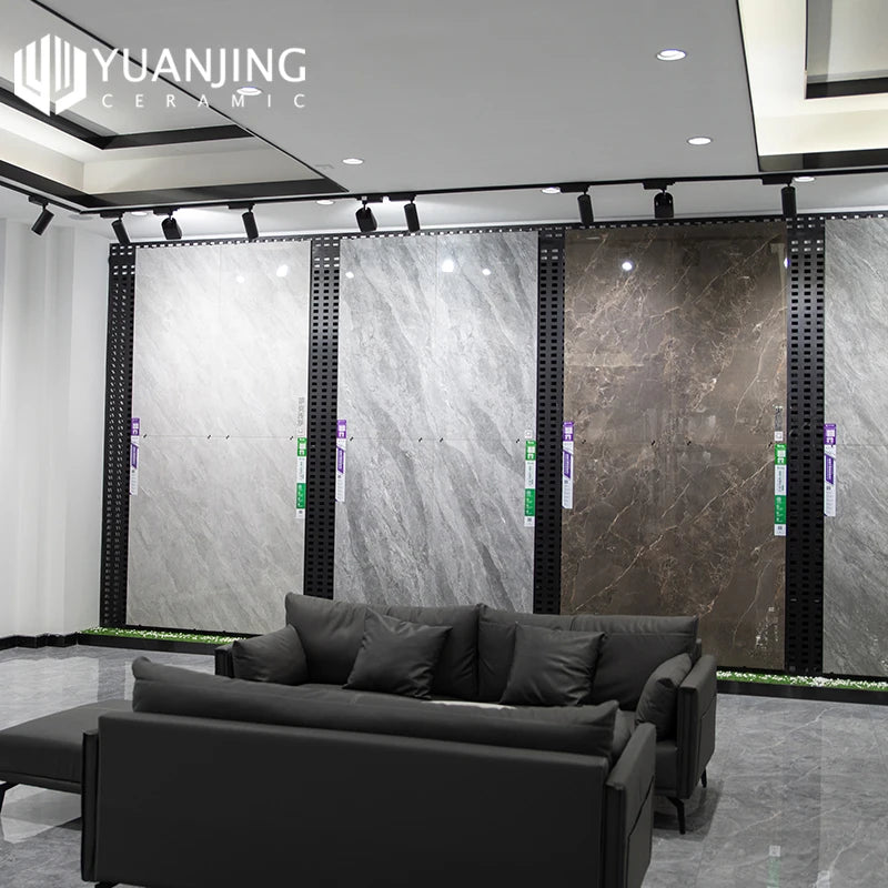 Gạch ốp tường và phòng tắm sứ toàn phần 400x800mm trắng bóng vân đá cẩm thạch