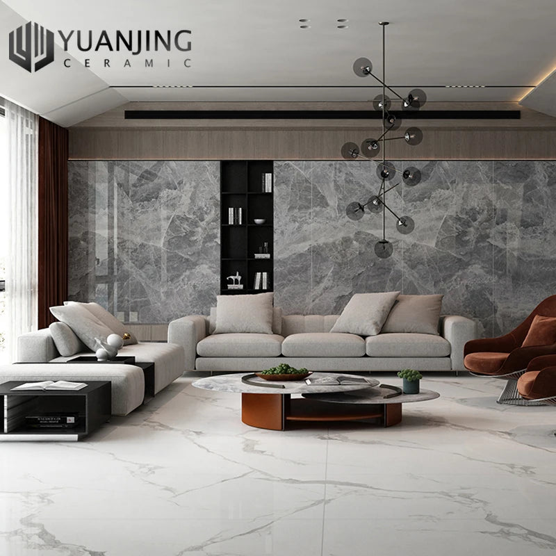 Gạch Men Sứ Cẩm Thạch Bóng Tấm Lớn 1200x2400mm