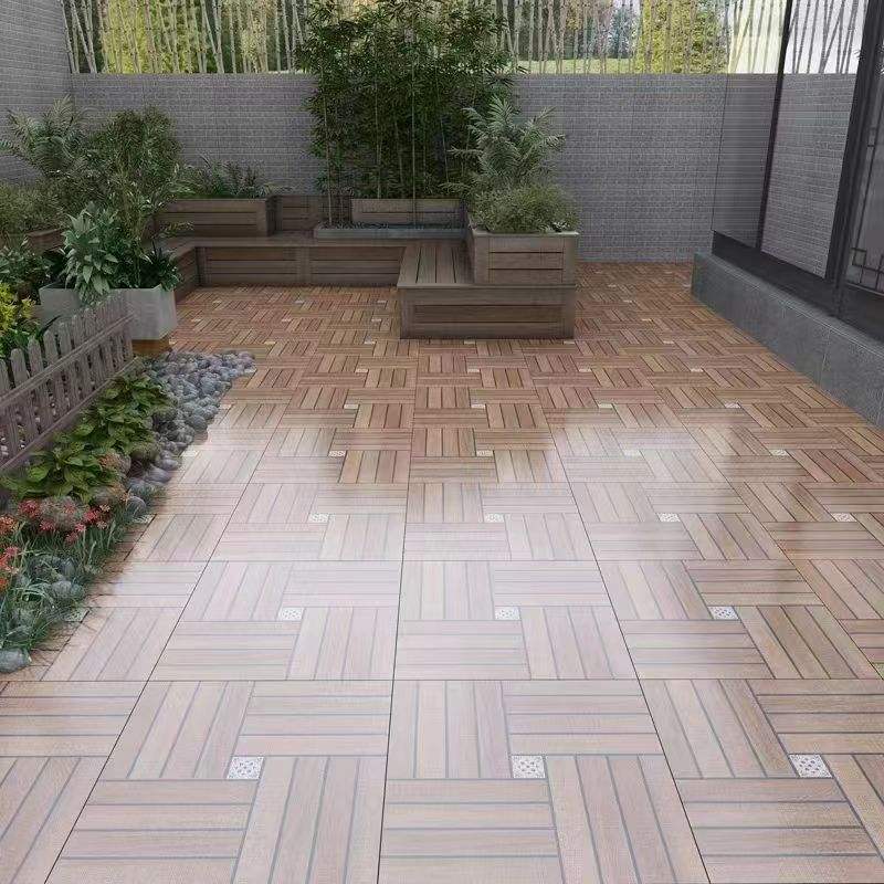 Gạch Ceramic 600x600 Hiện đại Chống trượt, Vân gỗ đặc đơn giản Giả gạch cổ, dùng cho Tường ngoài biệt thự & Sàn nhựa khách sạn