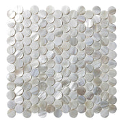 Gạch Mosaic Vỏ Sò Penny Round Cao Cấp Ốp Tường Seashell