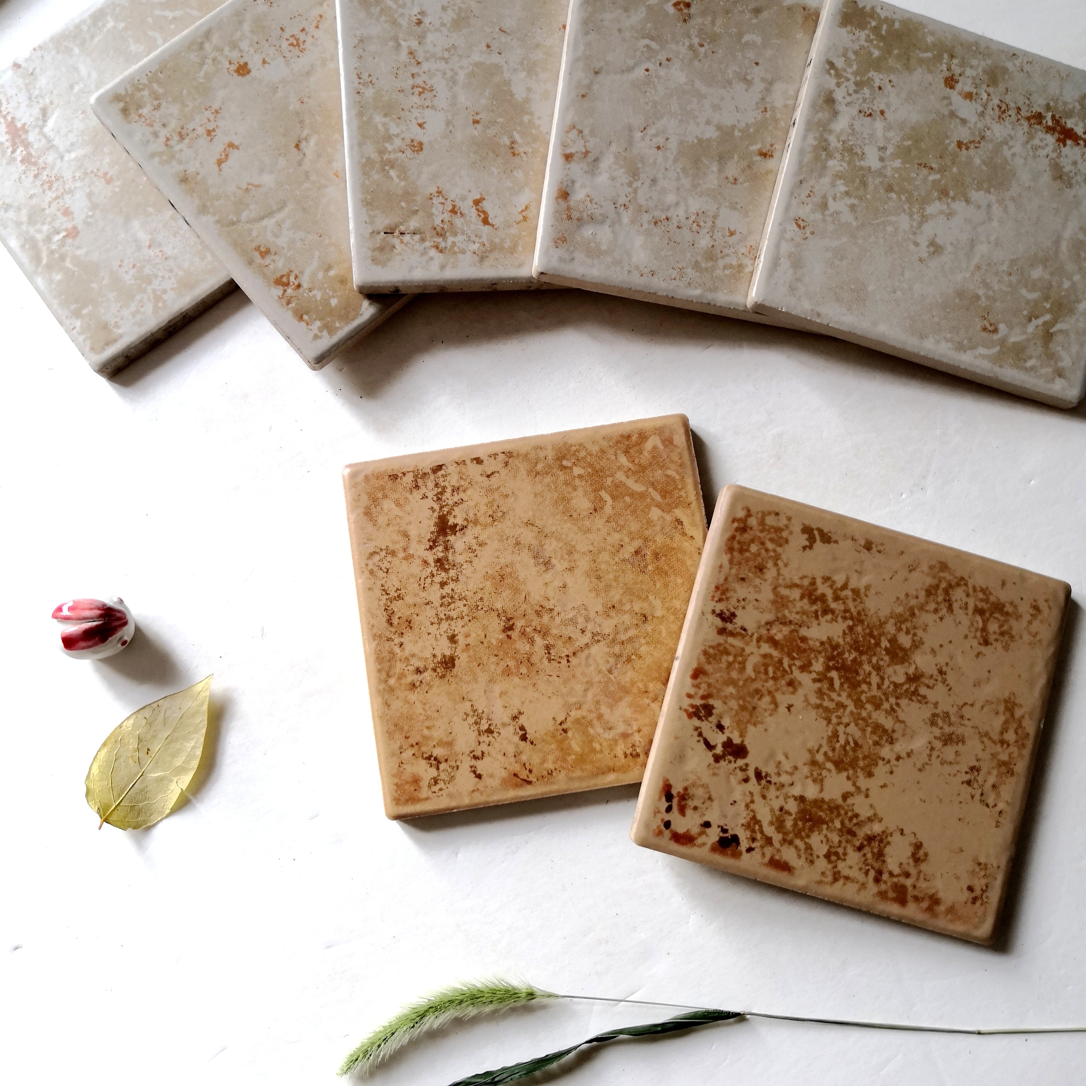 Bán buôn từ nhà máy Gạch thủ công mộc mạc 10x10cm ốp tường bếp, phòng tắm, nội thất khách sạn và nhà hàng