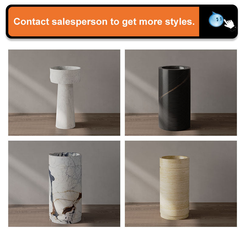 Chậu Rửa Mặt Đá Cẩm Thạch Trắng Tostone Cao Cấp